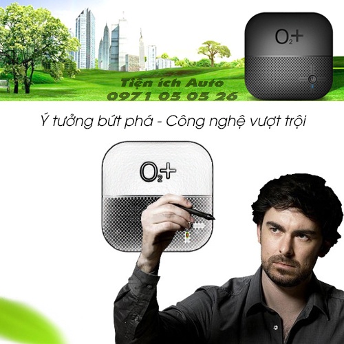Máy Lọc Không Khí ô tô, Máy Khử Mùi ô tô O2, Lọc Không Khí, Khử Mùi, Xông Tinh Dầu, Tạo ion | tienich_auto