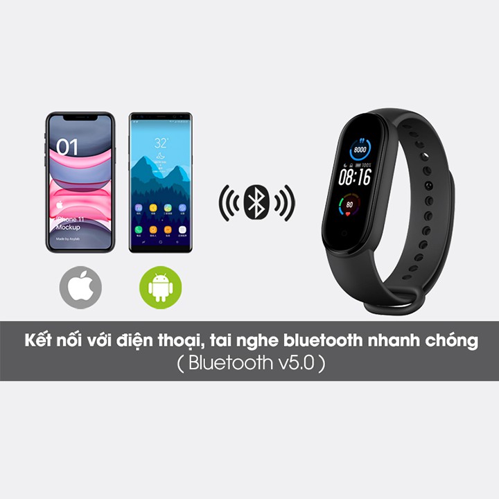 [HÀNG CAO CẤP] Vòng tay theo dõi sức khoẻ kiêm đồng hồ thông minh M5,pin trâu, đo hiệu năng chạy bộ, bảo hành 6 tháng