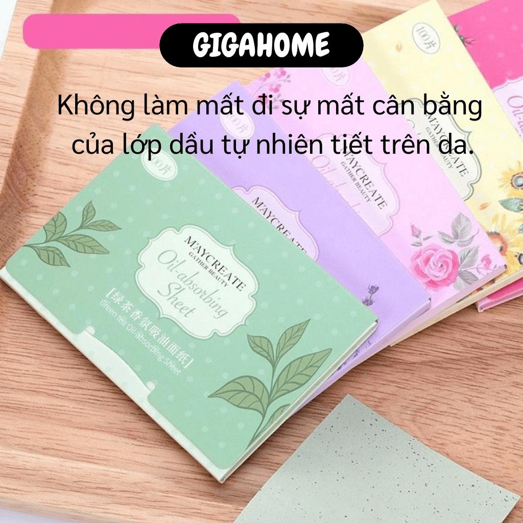 Giấy thấm dầu  GIÁ VỐN] Combo 100 tờ giấy hút dầu Maycreate giúp thấm hút dầu, bã nhờn trên da 8020