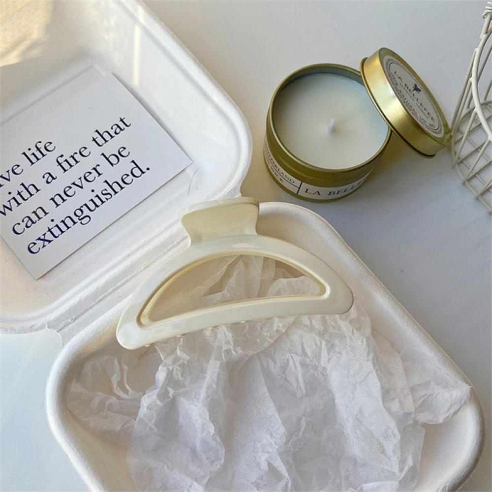 Kẹp Tóc Hình Quạt Rỗng Bằng Acrylic Đơn Giản J2R3