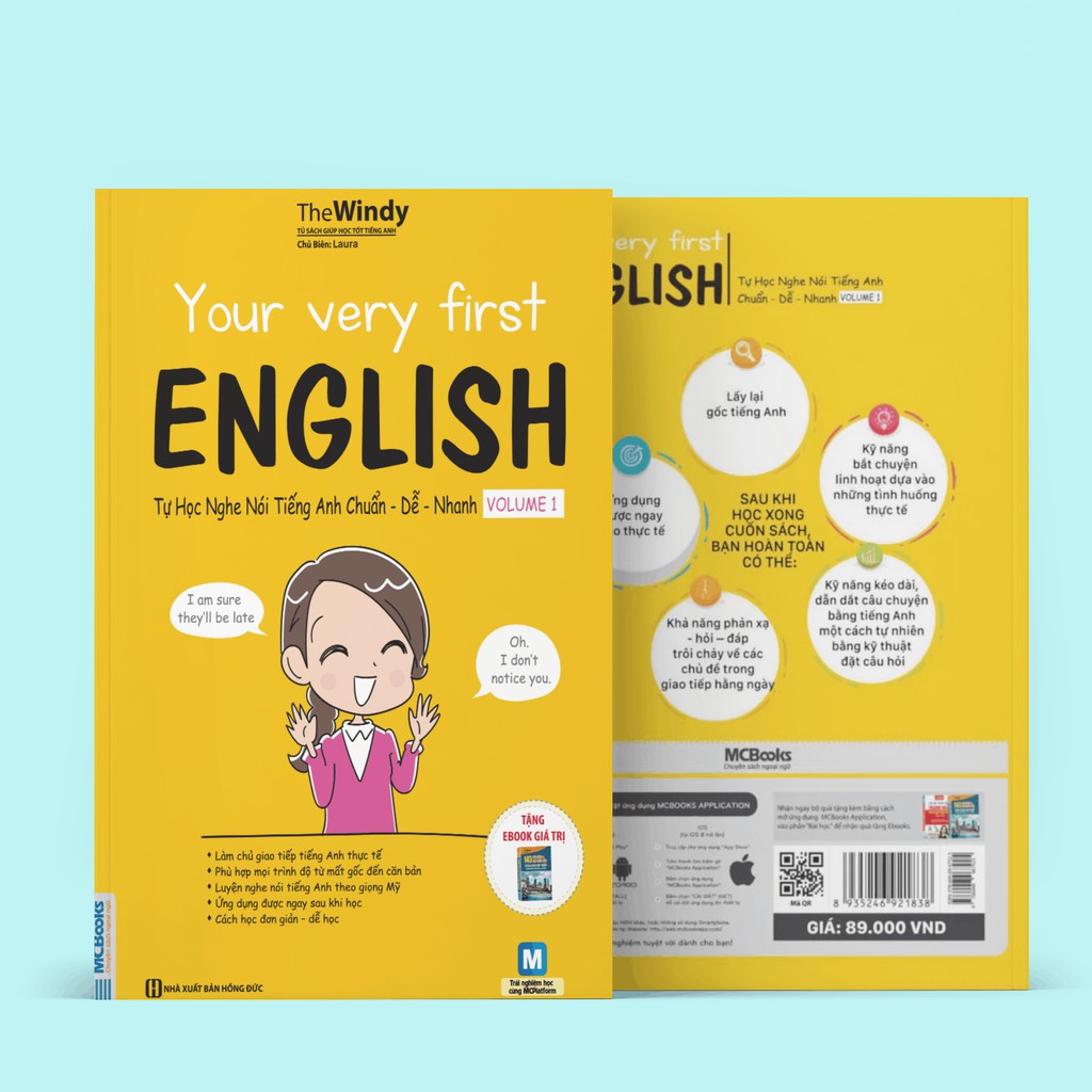 Sách - Your Very First English: Tự Học Nghe Nói Tiếng Anh Chuẩn Dễ Nhanh Volume 1 (Học Cùng App MCBOOKS)