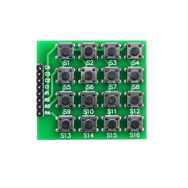 Bảng Mạch Thử Breadboard MCU 16 Phím Ma Trận 4x4 8 Chấu Cho Arduino