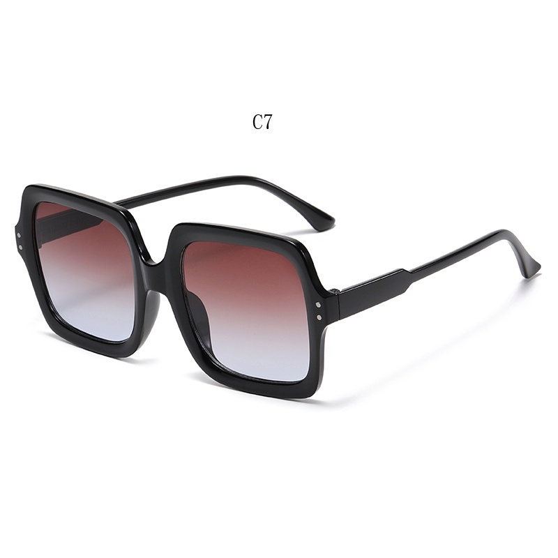 Kính Chống Nắng Chống Tia UV Hình Vuông Màu Gradient Thời Trang Hàn Quốc Cho Nữ