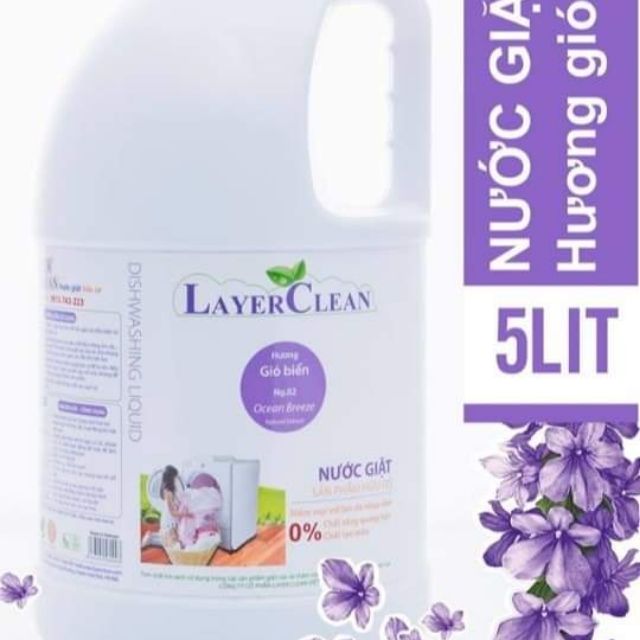 Nước giặt hữu cơ LayerClean hương gió biển 5l