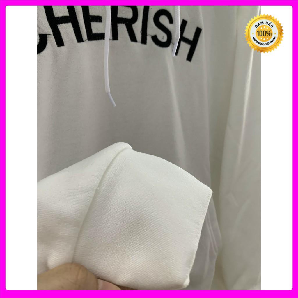 [Ảnh Thật] Áo Khoác Nữ Thêu Chữ CHERISH Thun Nỉ Ngoại Freesize 70kg AK99 [ ÁO KHOÁC NỮ _ ÁO KHOÁC NAM ] | BigBuy360 - bigbuy360.vn