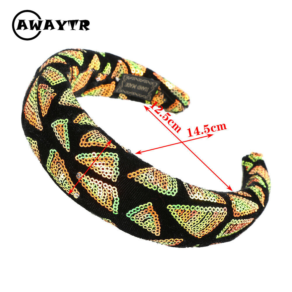 Băng Đô Cài Tóc Đính Kim Sa Lấp Lánh Thời Trang Cho Nữ