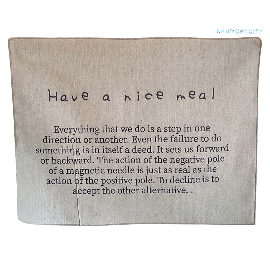 Thảm Treo Tường In Chữ Tiếng Anh Phong Cách Hàn Quốc