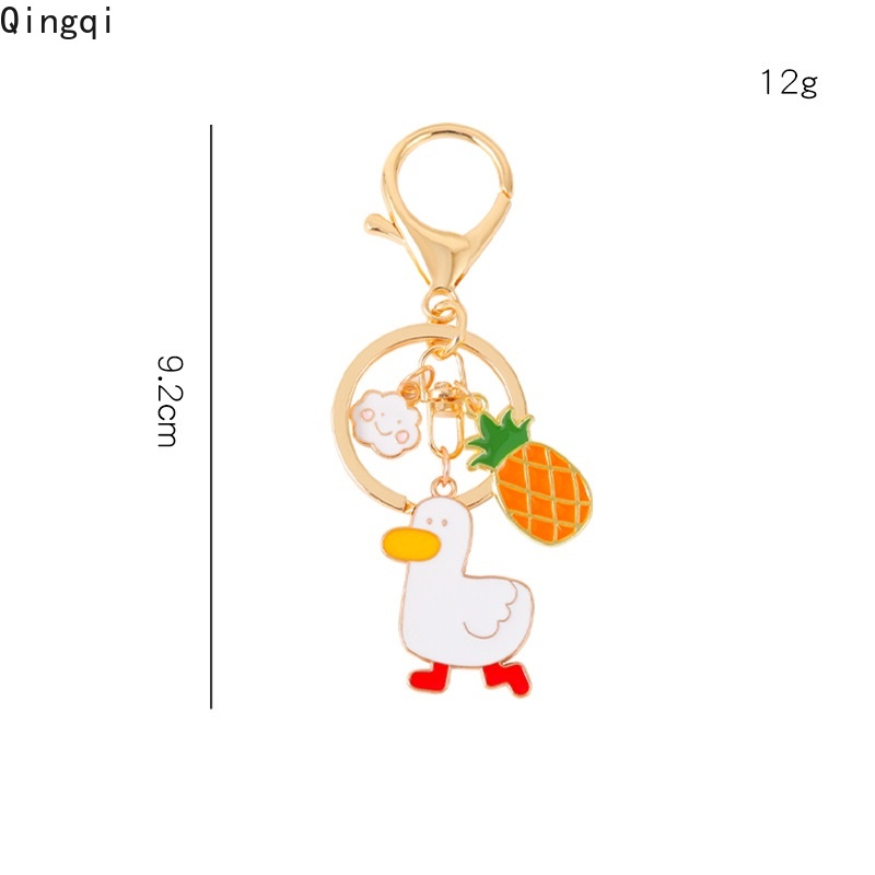 Móc khóa MISS ZOE hình vịt con bằng kim loại xinh xắn