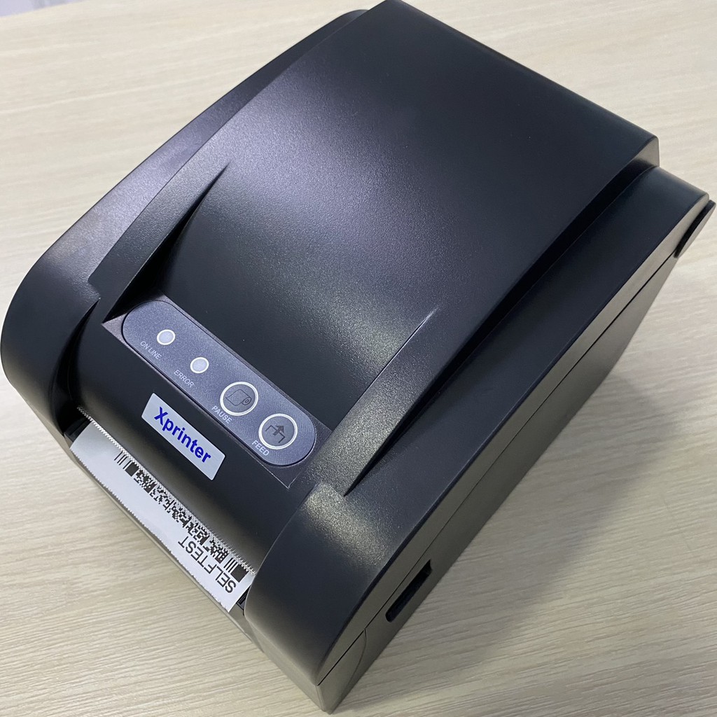 Máy in mã vạch Xprinter XP350B / Xprinter 350B in decal 2 tem và in vận đơn TMDT Shopee Giá Rẻ Nhất Shopee