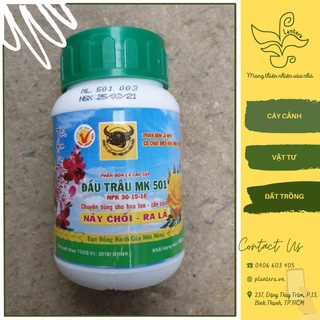 Phân bón lá Đầu Trâu 501 30-15-10 hũ 100Gr - Phân Bón Pha Nước - Vô Cơ