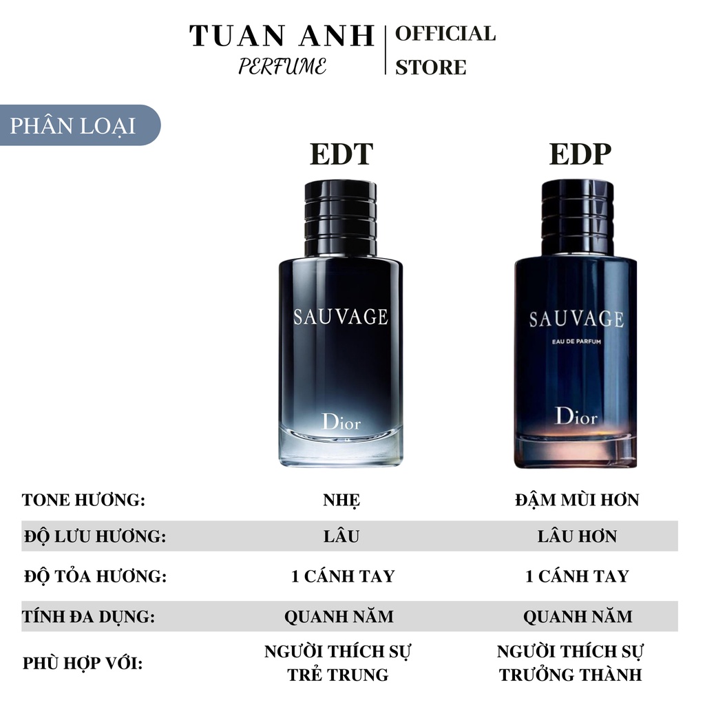 Nước hoa nam chính hãng thơm lâu Dior Sauvage cao cấp TUAN ANH PERFUME | BigBuy360 - bigbuy360.vn