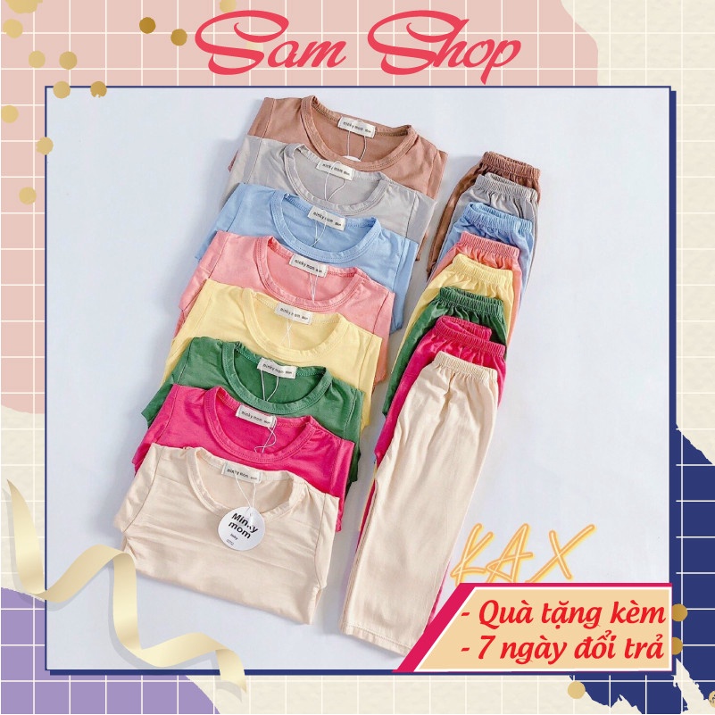 Quần áo trẻ em dài tay cho bé gái bé trai MINKY MOM chính hãng SAMSHOP size sơ sinh 0/1/2/3/4 tuổi - thời tràg trẻ em