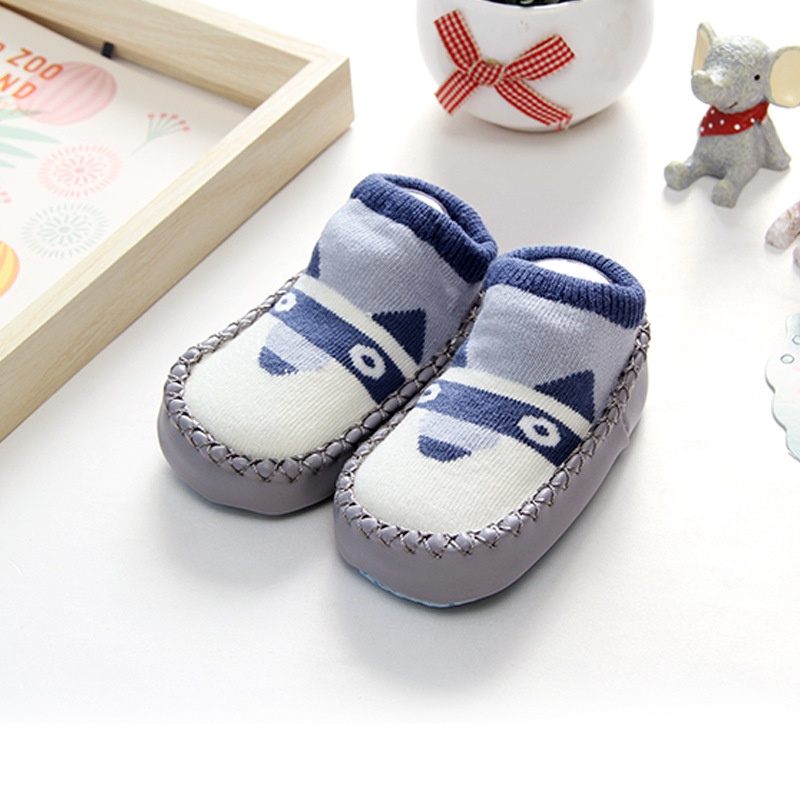 Giày kiêm vớ chống trượt xinh xắn tùy chọn màu sắc và họa tiết dành cho bé