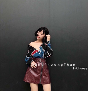 Sơ mi họa tiết siêu Tây