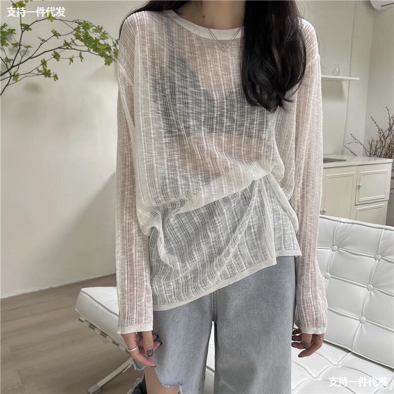 áo len mỏng cổ tròn 70118