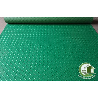 Thảm nhựa que diêm màu xanh lá-chống trơn trượt - khổ 1,2m -đặt 1 lần được 50cm, cắt liền thành 1 tấm dài tùy số lần đặt