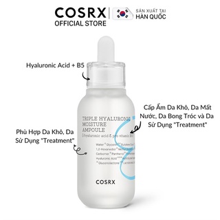 Tinh chất dưỡng ẩm Cosrx Triple Hyaluronic Moisture Ampoule 40ml