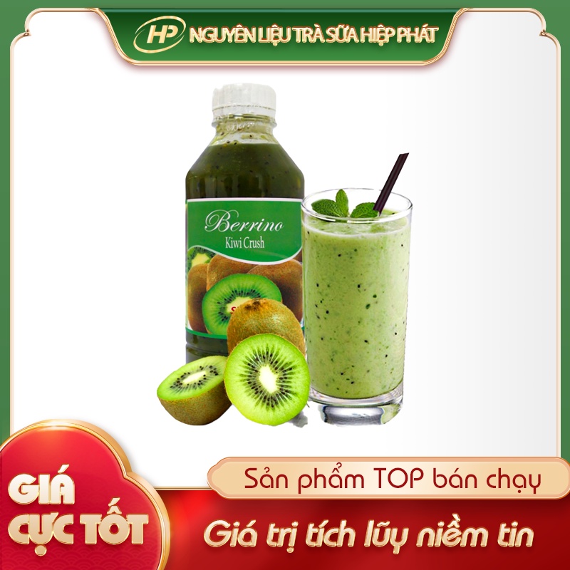 Sinh tố kiwi BERRINO - 1 Lít [35% THỊT QUẢ] - SP010136 - Nguyên liệu pha chế trà sữa HIỆP PHÁT