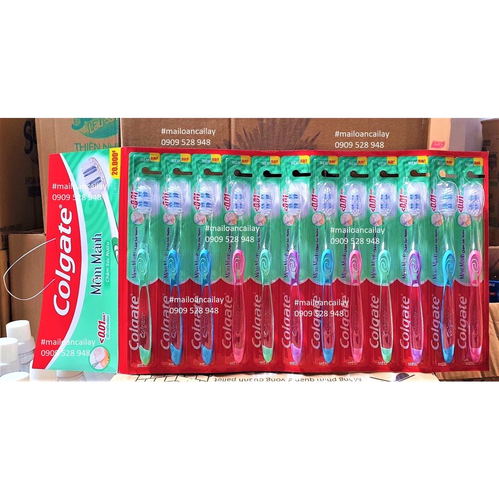 Bàn chải đánh răng Colgate mềm mảnh tốt (1Vĩ /12Cây)