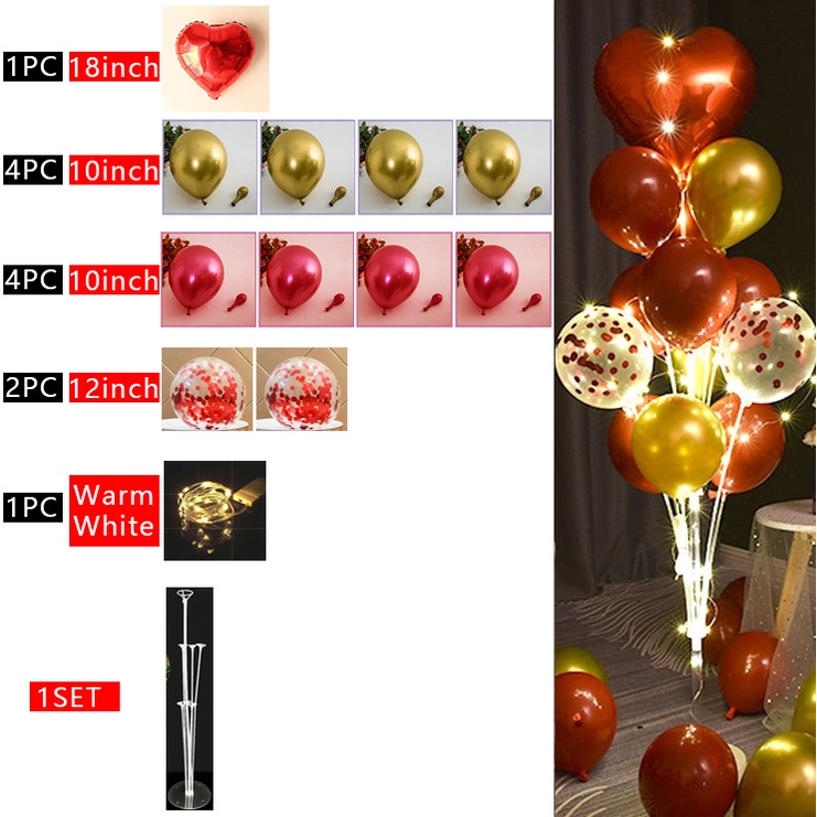 Bong Bóng Trong Suốt Có Đèn Led Trang Trí Tiệc Sinh Nhật