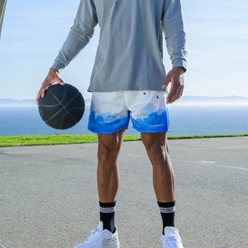 Quần Short Thể Thao Thoáng Khí Phong Cách Đường Phố Mỹ Mới Cho Nam Và Nữ