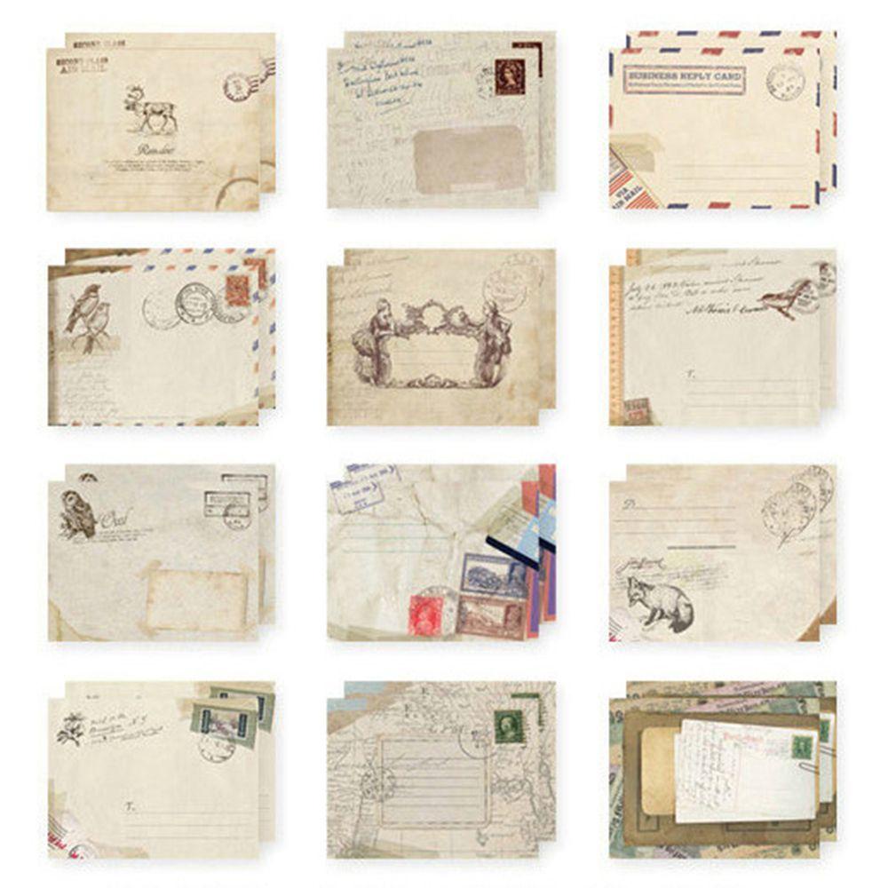 AUGUSTINE Phong Bì Thư Mini 12 Thiết Kế Phong Cách Châu Âu