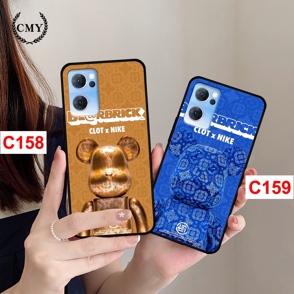 Ốp lưng Oppo Reno 7 - Reno 7Z  in hình gấu bearbrick , kwas thời trang cao cấp.