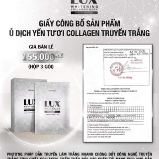 [CHÍNH HÃNG 100%] Ủ Trắng Lux Yến Collagen soHERBs