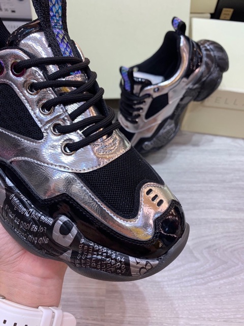 Giày thể thao nữ siêu ngầu vàng - bạc (chat trước check size)