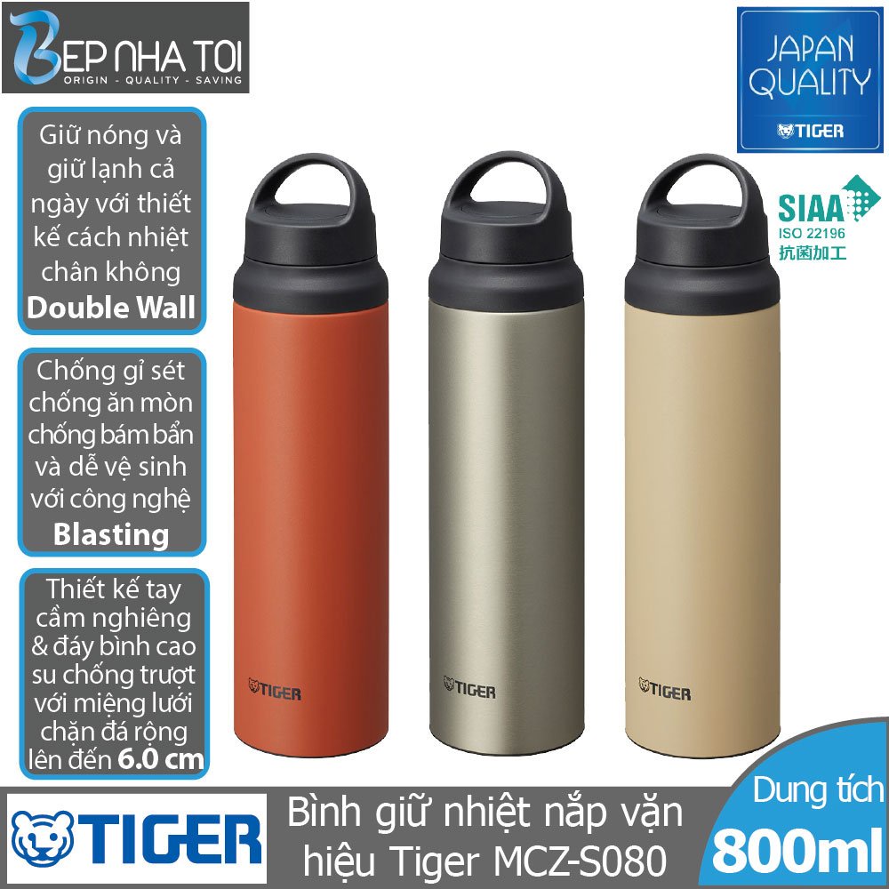 Bình Giữ Nhiệt Tiger MCZ-S080 (800ml) - Hàng chính hãng
