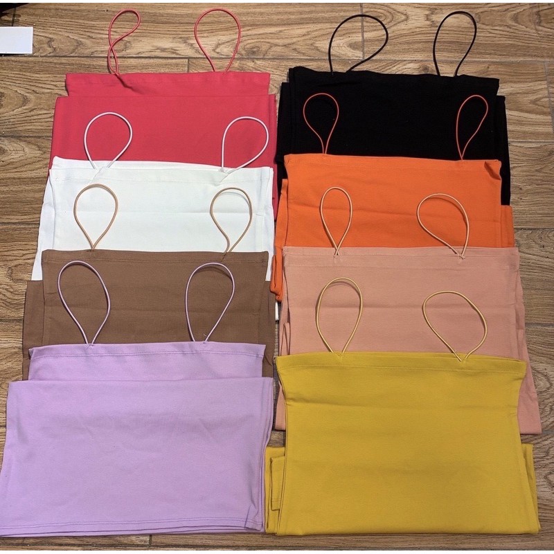 [Rẻ Vô Địch] Đầm 2 dây chất vải thun cotton ôm body