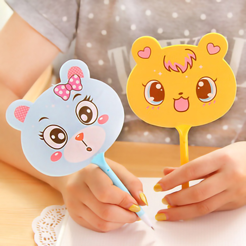 Bút Bi Trong Suốt Có Thể Thay Thế Màu Sáng Họa Tiết Hoạt Hình