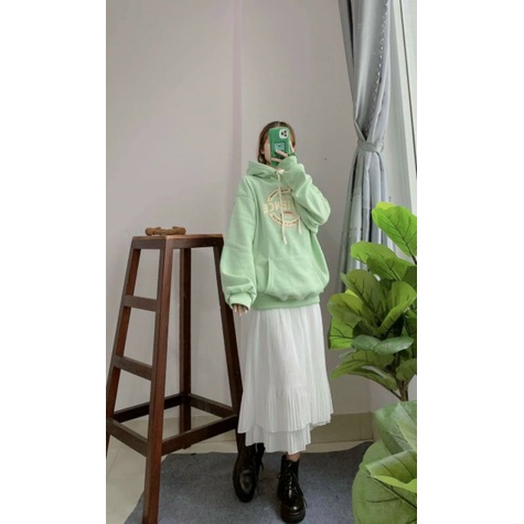 🆕 áo sweater nỉ hoodie tay phồng form rộng, áo khoác teen hot trend