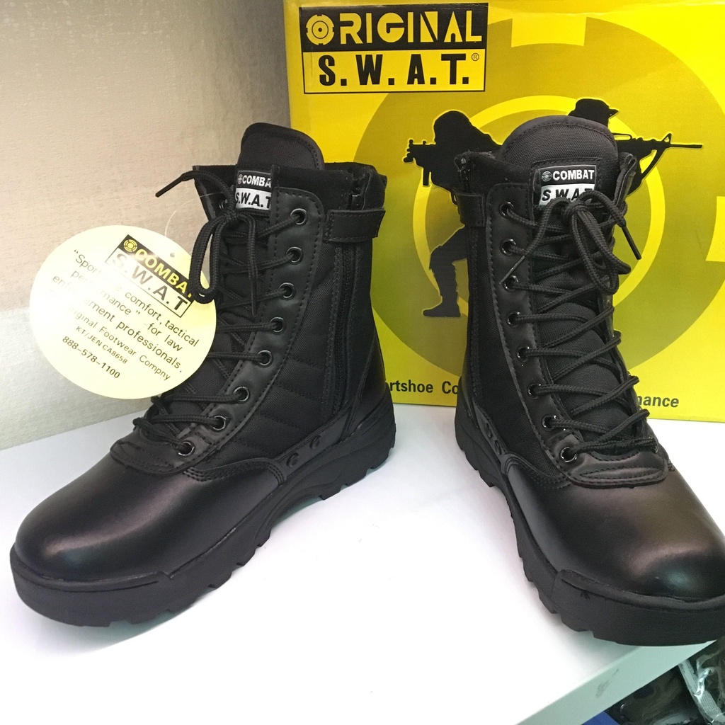 Giày đi phượt S.W.A.T cao cổ ĐEN