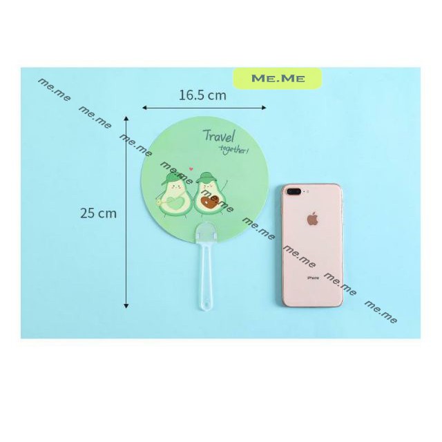 Quạt nhựa hoạt hình cầm tay, làm mát mùa hè 2021