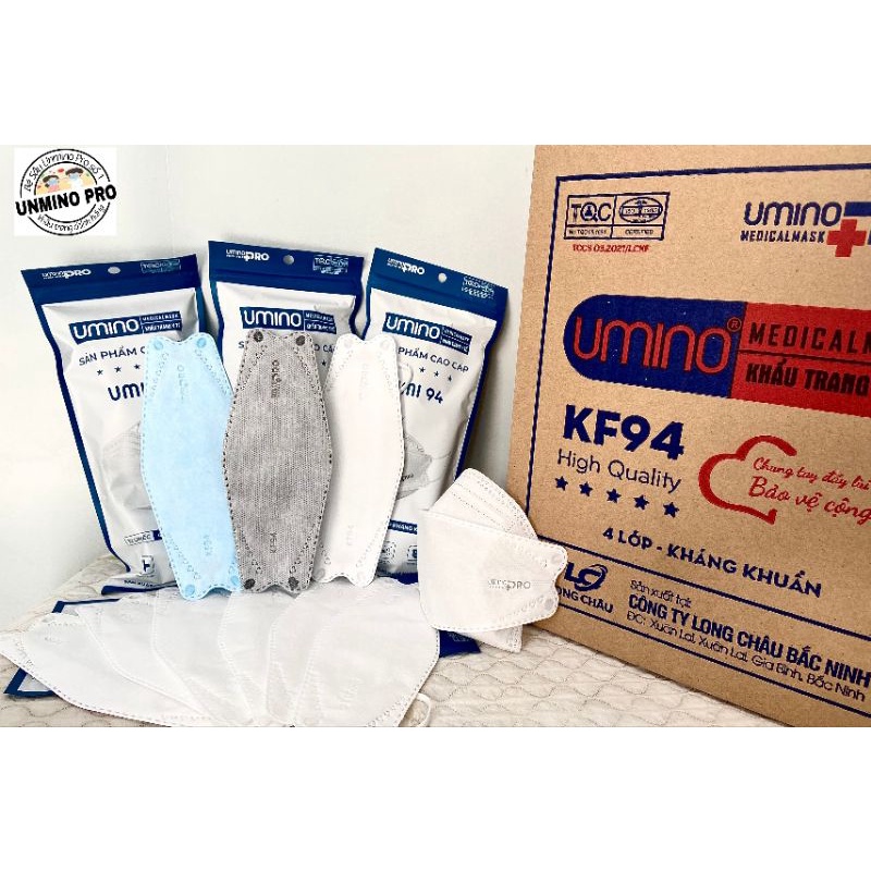 Khẩu Trang KF94 UNMINO 4 Lớp kháng khuẩn
