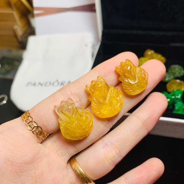 🎊Mặt dây hồ ly tóc vàng🎊