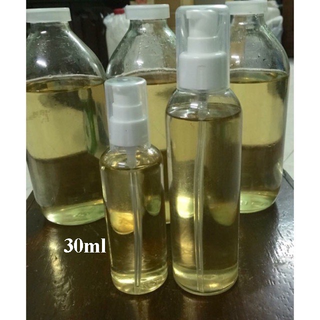 DẦU DỪA NHÀ NẤU THỦ CÔNG NGUYÊN CHẤT 100% - VÀNG ÓNG - THƠM LỪNG : chai 30ml