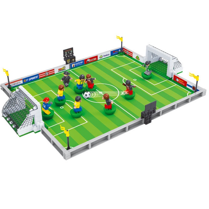 Đồ Chơi Lego Lắp Ráp Sân Bóng Đá Làm Quà Sinh Nhật Cho Bé
