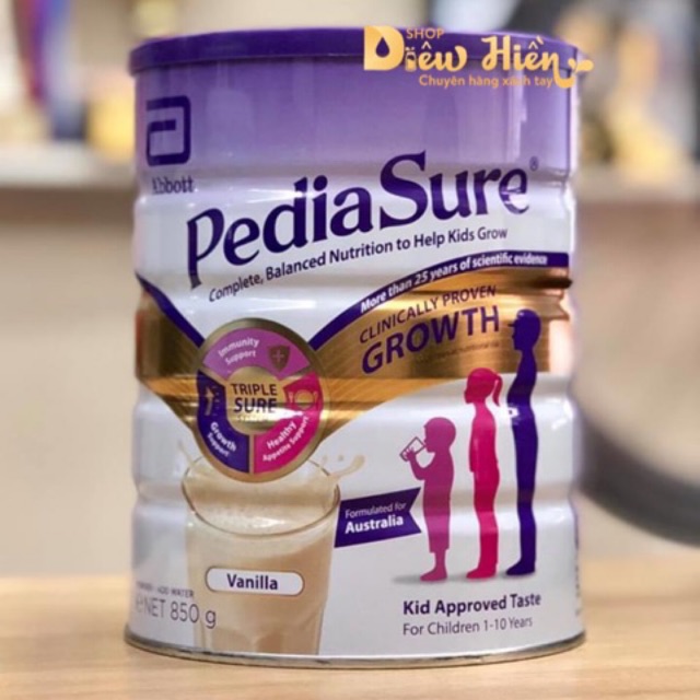 Sữa bột pediasure 900g úc