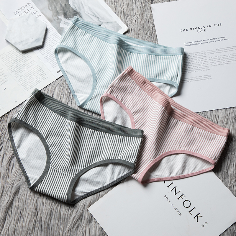 Quần Lót cotton Lưng Vừa Thoáng Khí Nhiều Màu Sắc Tùy Chọn Phong Cách Nhật Bản Dễ Thương Cho Nữ