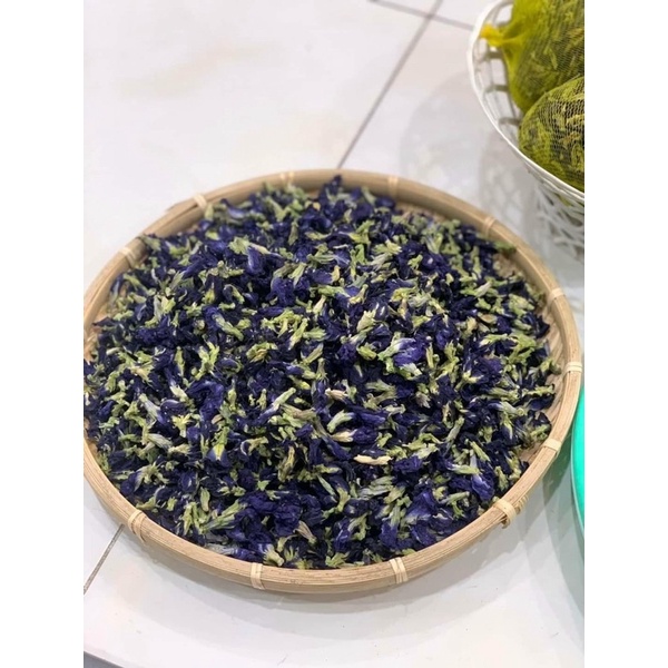 Hoa đậu biếc 100gr sấy khô đẹp xanh thơm mới