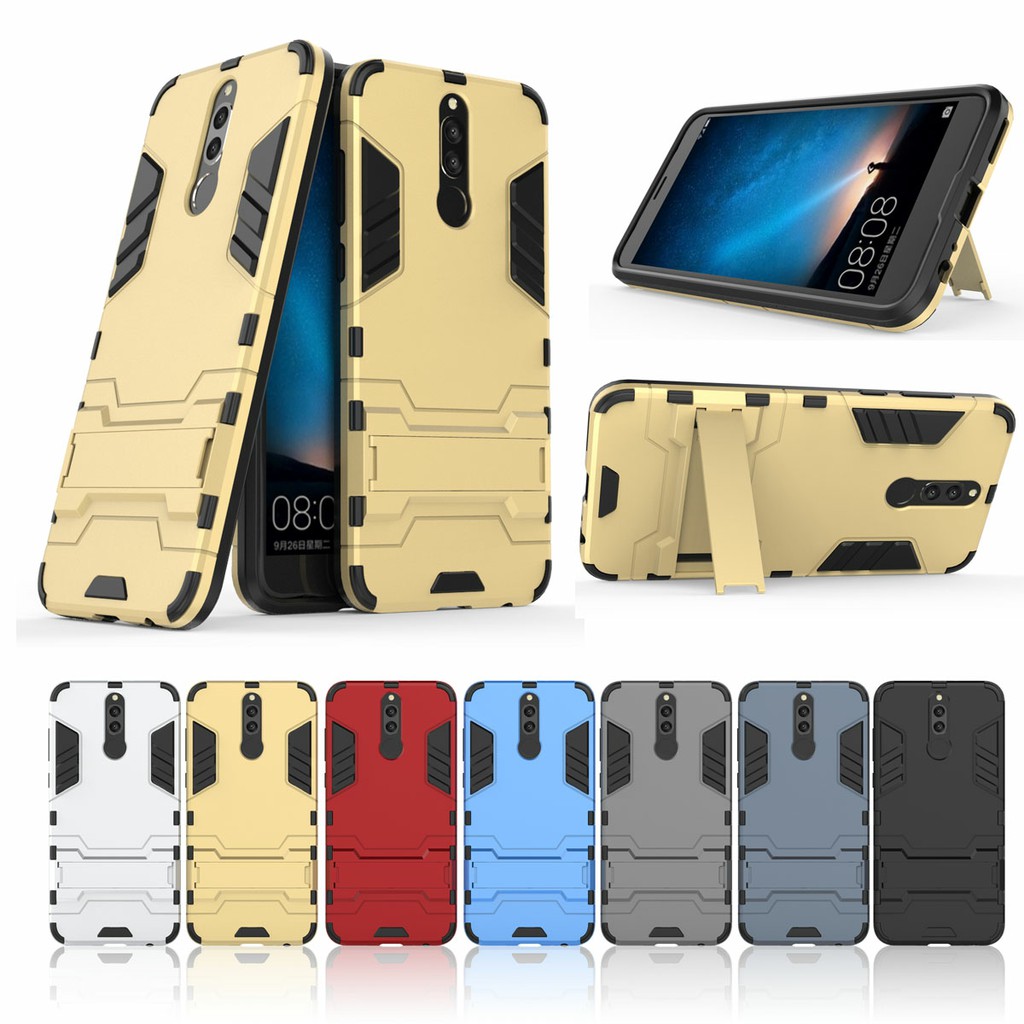 Ốp Huawei Nova 2i chống sốc Iron Man cao cấp giá đỡ xem phim