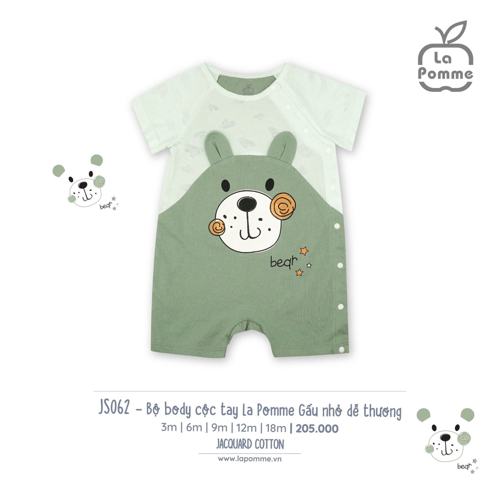 JS062 Body cộc tay La Pomme Gấu nhỏ