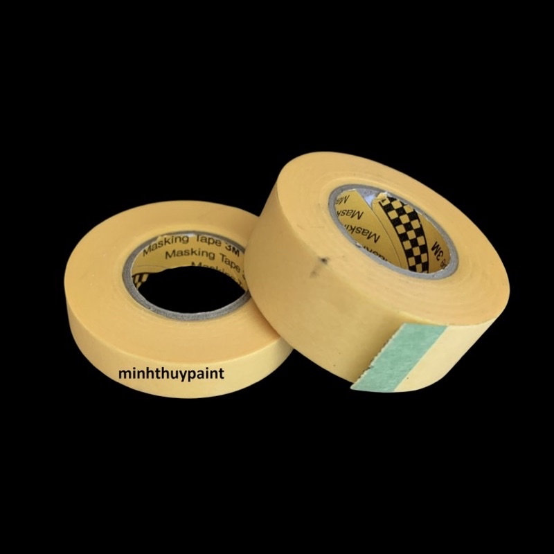 Băng keo giấy chạy chỉ thẳng 3M 243J 10mm x 18m và 20mm x 18m hàng chính hãng 3M