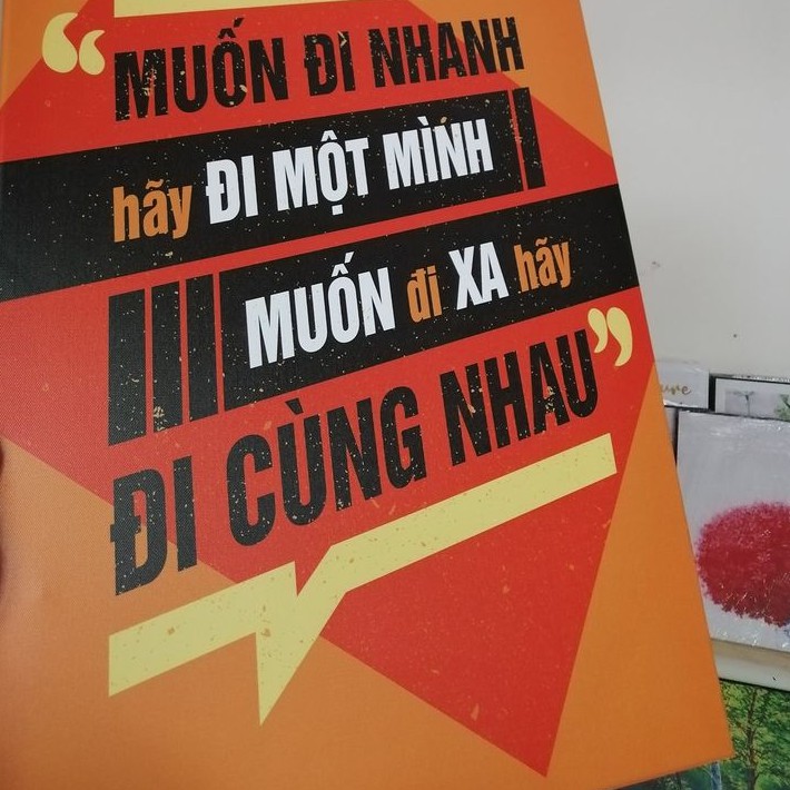 [Hà Nội] 3 Bức Tranh Văn Phòng - Tranh tạo động lực - Tranh slogan - Truyền cảm hứng