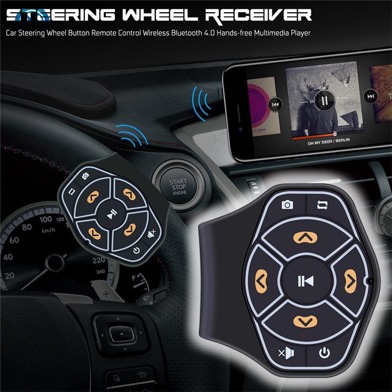 Bộ Điều Khiển Vô Lăng Xe Hơi Bluetooth 4.0 Chuyên Dụng