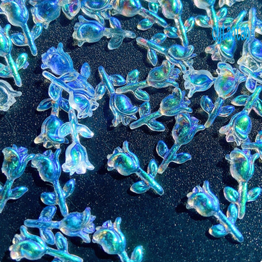 Set 30 Bông Hoa Hồng 3D Trang Trí Móng Tay Dễ Thương