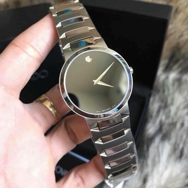 Đồng hồ nam Movado Temo Black Dial 0607292 - Máy Quartz Pin Thụy Sĩ - Kính Sapphire