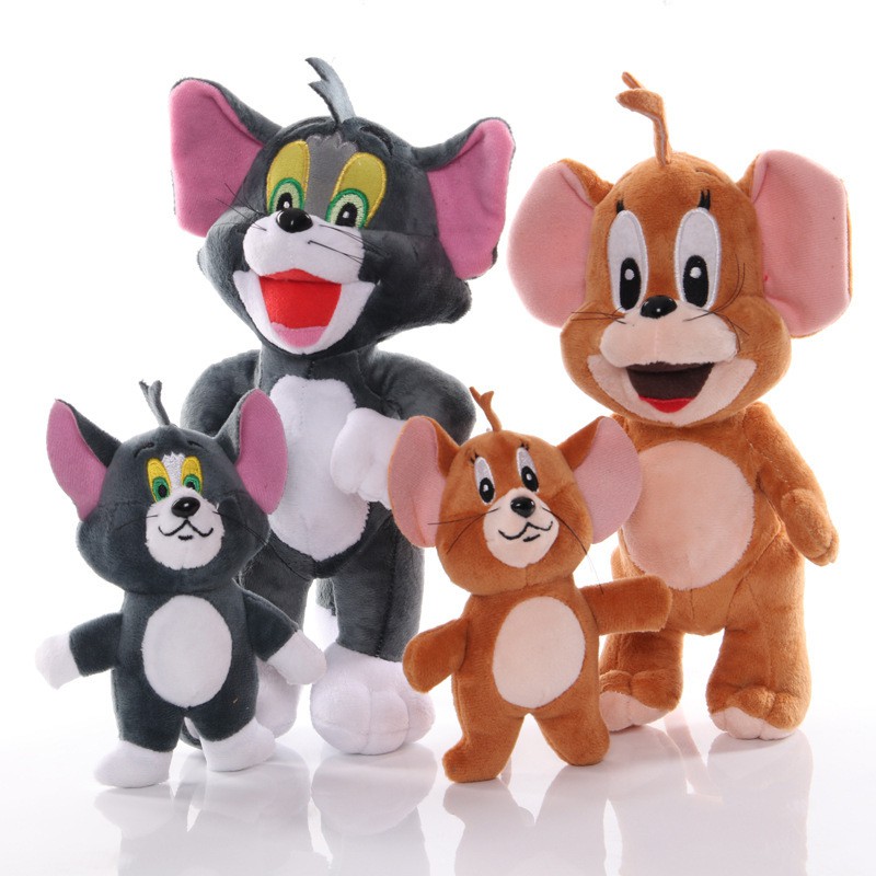 Thú Nhồi Bông tom Và jerry Dễ Thương 15cm 25cm